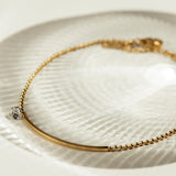 Moire Crystal Ankle Bracelet