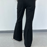 ローライズパンツ ブラック