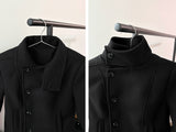 Line Slim High Neck Coat