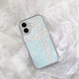 [MADE]angel cross lace case (mint)