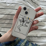 エブリナイトiPhoneケース（ブラック） Ver. ロングヘア