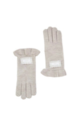 Orb frilly gloves (mute beige)