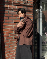 マーリンクロップチェックシャツ
