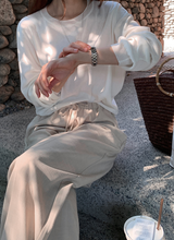 Rear Cooling Linen Round Knit / 4 colors