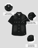 Weron Regular Denim Short Sleeve Shirt
