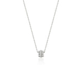 26SS★ Essence Silver (W) Tria Pave Necklace