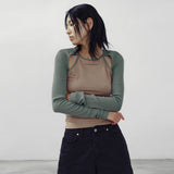 ピーナッツワッフルホールスリーブTシャツ