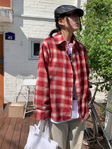 クリームチェックシャツ (2C)
