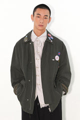 Retro washed denim barn jacket