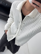 WL Ed Rivet Ribbed Knit Zip-Up (2C)