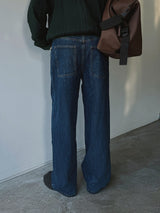 ASCLO Washed Wide Denim Pants (4color)