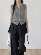 Oreo Cable Knit Vest