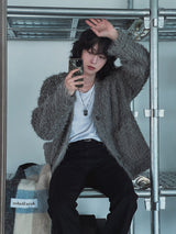 Logis Pocket Wool Knit Cardigan