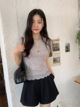 #ウェーブポイントショートスリーブTシャツ＋スリーブレスセット(3color)
