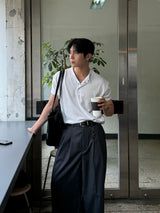 Deli ヘンリーネック半袖Tシャツ