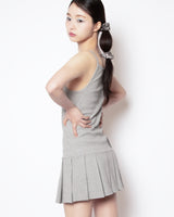 PLEATS MINI ONE-PIECE (GREY)