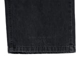 24FW CAT BRUSH WASHING SEMI WIDE WOMAN DENIM PANTS BLACK 
