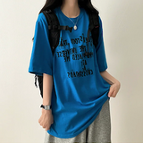 リブレタリングボクシーフィット半袖Tシャツ