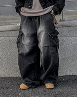 Flip Wide Denim Cargo Pants