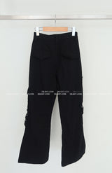 Punching Strap Cargo Bootcut Pants