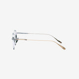 Knouun Round titanium glasses CODE. 102. B Silver N Gold