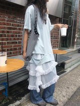 ロマンティックシアーレイヤードスカート