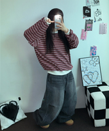 BALLOON PARACHUTE バックスナップバルーンデニムパンツ 🩵🖤2COLOR
