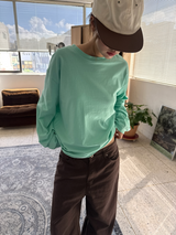 ウッディ コットン ワイドパンツ