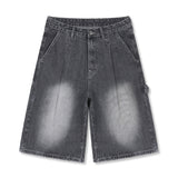 アーバンカーペンターバミューダデニムパンツ (gray)
