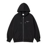 25SS SQUARE BASKET BALL HOODIE ZIP UP BLACK