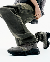 ストラップトースニーカー / Stone Brown