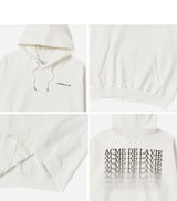25SS NOISE MOTION LOGO HOODIE IVORY