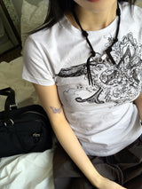 Bicotte Knot Strap Buckle Necklace