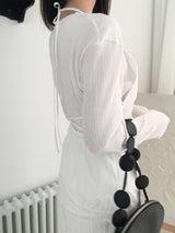 Nuit pleated top 