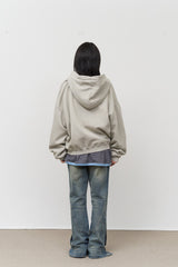 Salt Washed Zip Hoodie