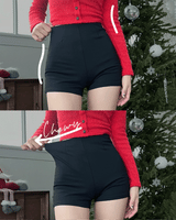 アンディクラシックハイウエストスパンショートパンツ (2 colors)