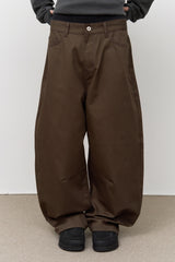 Gun Dart Curved Cotton Pants