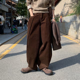 LMN Unbay Snap Corduroy Balloon Pants (3 colors)