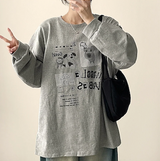 Toto Cute Dyed Print Sweatshirt