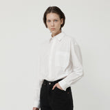 ウォッシュドコットンシャツ WHITE