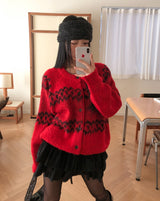 Meritz Wool Argyle Cardigan