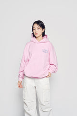 24FW ワールドツアースクリプトロゴフーディー ピンク