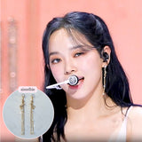 Ribbon and Crystal Drops Piercing - Gold