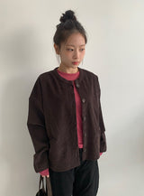 デカール テンセルウール ラウンドロングスリーブTシャツ