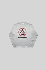 "NO BURNERS" L/S TEE(HE,GRAY)