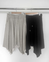 [MADE] Dili Unbalanced A-Line Layered Midi Skirt