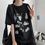 Cheach Cat Short-Sleeved T-shirt (3 colors) H&L