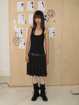 PLEATS MIDI ONE-PIECE (BLACK)