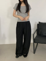 [1+1] ルエル ラウンドネック半袖Tシャツ