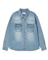 25FW WESTERN OVER FIT SHIRT LIGHT BLUE